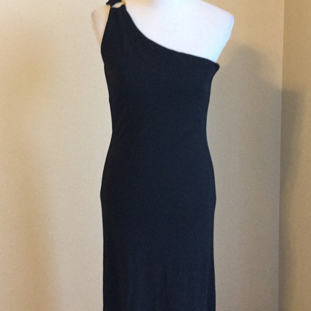 LAUREN Ralph Lauren One Shoulder Evening Dress